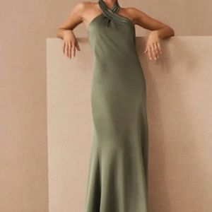 BHDLN ruby satin charmeuse dress